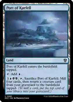 2024 Magic: The Gathering Murders at Karlov Manor - Commander Decks #0280 Port of Karfell Front