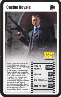 2009 Top Trumps Tournament Movies #NNO Casino Royale Front