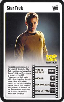 2009 Top Trumps Tournament Movies #NNO Star Trek Front