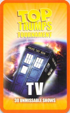 2009 Top Trumps Tournament TV #NNO Who Wants to be a Millionaire Back
