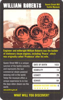 2011 Top Trumps Modern History Greats #NNO William Roberts Front