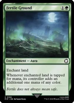 2024 Magic The Gathering Universes Beyond: Fallout #0198 Fertile Ground Front