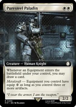 2024 Magic The Gathering Universes Beyond: Fallout #0456 Puresteel Paladin Front