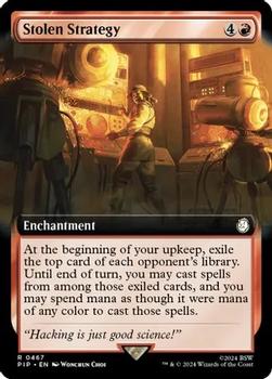 2024 Magic The Gathering Universes Beyond: Fallout #0467 Stolen Strategy Front