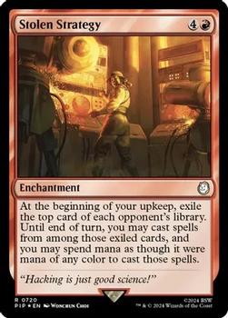 2024 Magic The Gathering Universes Beyond: Fallout #0720 Stolen Strategy Front
