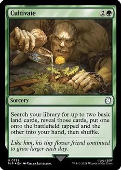 2024 Magic The Gathering Universes Beyond: Fallout #0724 Cultivate Front