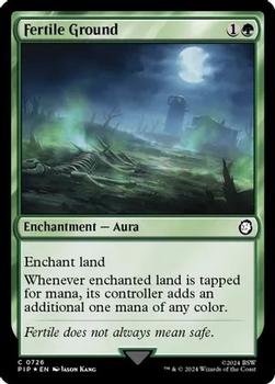 2024 Magic The Gathering Universes Beyond: Fallout #0726 Fertile Ground Front