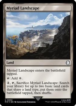 2024 Magic The Gathering Universes Beyond: Fallout #0802 Myriad Landscape Front