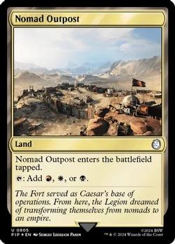 2024 Magic The Gathering Universes Beyond: Fallout #0805 Nomad Outpost Front