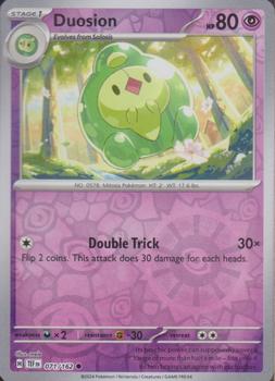 2024 Pokemon Scarlet & Violet Temporal Forces - Reverse Holo #071/162 Duosion Front