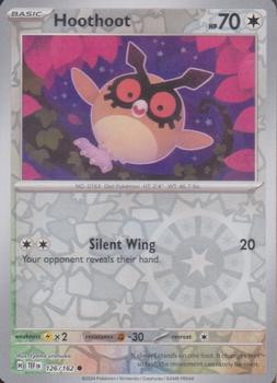 2024 Pokemon Scarlet & Violet Temporal Forces - Reverse Holo #126/162 Hoothoot Front