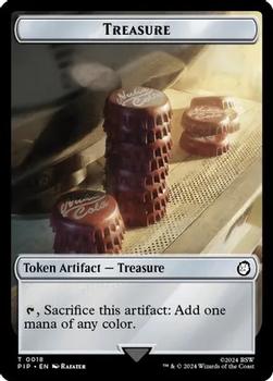 2024 Magic The Gathering Universes Beyond: Fallout - Double Sided Tokens #0011/0018 Clue // Treasure Back