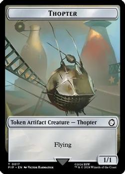 2024 Magic The Gathering Universes Beyond: Fallout - Double Sided Tokens #0017/0018 Thopter // Treasure Front
