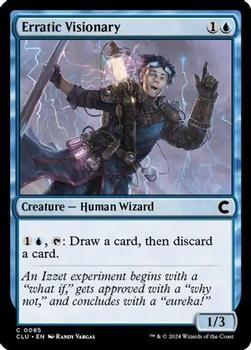 2024 Magic: The Gathering Ravnica: Clue Edition #0085 Erratic Visionary Front