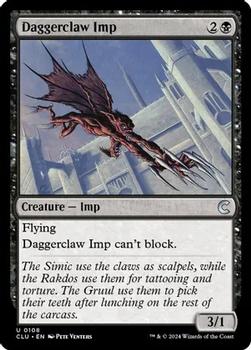 2024 Magic: The Gathering Ravnica: Clue Edition #0108 Daggerclaw Imp Front