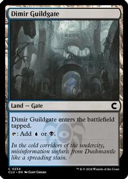 2024 Magic: The Gathering Ravnica: Clue Edition #0234 Dimir Guildgate Front