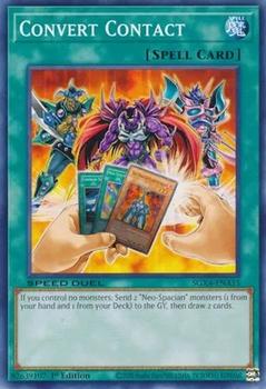 2024 Yu-Gi-Oh! Speed Duel GX: Midterm Destruction English 1st Edition #SGX4-ENA15 Convert Contact Front