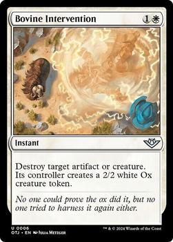 2024 Magic: The Gathering Outlaws of Thunder Junction #6 Bovine Intervention Front