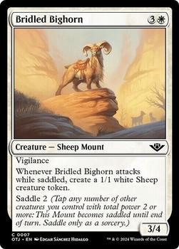 2024 Magic: The Gathering Outlaws of Thunder Junction #7 Bridled Bighorn Front