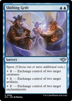 2024 Magic: The Gathering Outlaws of Thunder Junction #66 Shifting Grift Front