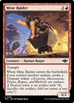 2024 Magic: The Gathering Outlaws of Thunder Junction #135 Mine Raider Front