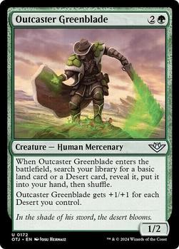 2024 Magic: The Gathering Outlaws of Thunder Junction #172 Outcaster Greenblade Front