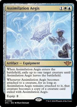 2024 Magic: The Gathering Outlaws of Thunder Junction #192 Assimilation Aegis Front
