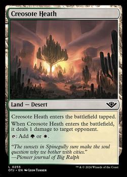 2024 Magic: The Gathering Outlaws of Thunder Junction #255 Creosote Heath Front