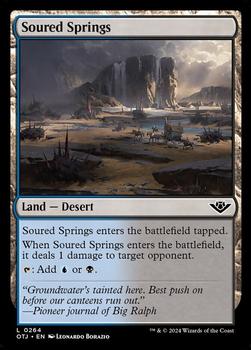 2024 Magic: The Gathering Outlaws of Thunder Junction #264 Soured Springs Front