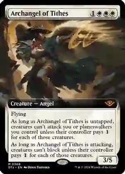 2024 Magic: The Gathering Outlaws of Thunder Junction #308 Archangel of Tithes Front