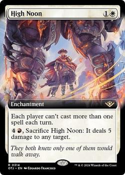 2024 Magic: The Gathering Outlaws of Thunder Junction #314 High Noon Front