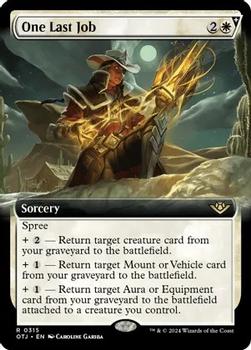 2024 Magic: The Gathering Outlaws of Thunder Junction #315 One Last Job Front