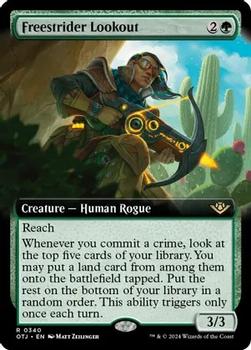 2024 Magic: The Gathering Outlaws of Thunder Junction #340 Freestrider Lookout Front