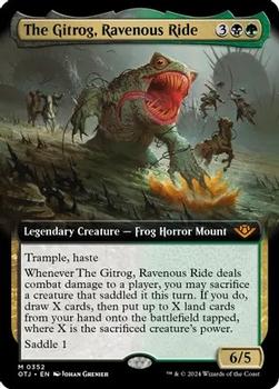 2024 Magic: The Gathering Outlaws of Thunder Junction #352 The Gitrog, Ravenous Ride Front