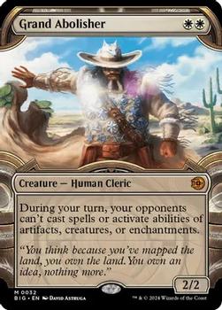 2024 Magic: The Gathering Outlaws of Thunder Junction - The Big Score #32 Grand Abolisher Front