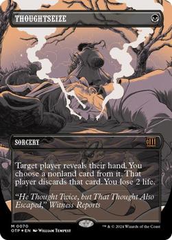 2024 Magic: The Gathering Outlaws of Thunder Junction - Breaking News #70 Thoughtseize Front