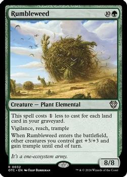 2024 Magic: The Gathering Outlaws of Thunder Junction - Commander Decks #0032 Rumbleweed Front