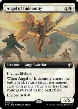 2024 Magic: The Gathering Outlaws of Thunder Junction - Commander Decks #0045 Angel of Indemnity Front