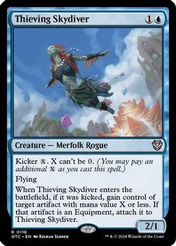 2024 Magic: The Gathering Outlaws of Thunder Junction - Commander Decks #0118 Thieving Skydiver Front