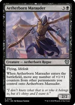 2024 Magic: The Gathering Outlaws of Thunder Junction - Commander Decks #0125 Aetherborn Marauder Front