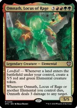 2024 Magic: The Gathering Outlaws of Thunder Junction - Commander Decks #0236 Omnath, Locus of Rage Front