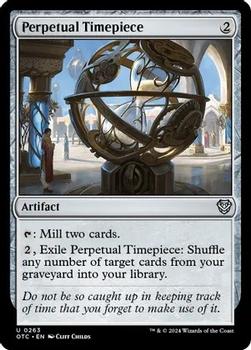 2024 Magic: The Gathering Outlaws of Thunder Junction - Commander Decks #0263 Perpetual Timepiece Front
