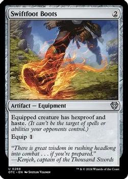 2024 Magic: The Gathering Outlaws of Thunder Junction - Commander Decks #0268 Swiftfoot Boots Front