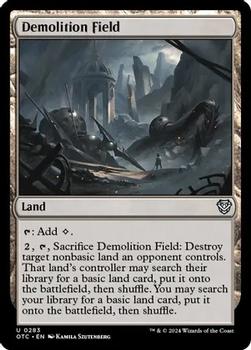 2024 Magic: The Gathering Outlaws of Thunder Junction - Commander Decks #0283 Demolition Field Front