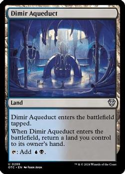 2024 Magic: The Gathering Outlaws of Thunder Junction - Commander Decks #0288 Dimir Aqueduct Front