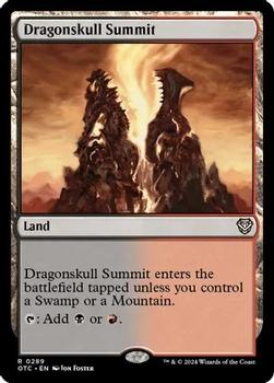 2024 Magic: The Gathering Outlaws of Thunder Junction - Commander Decks #0289 Dragonskull Summit Front