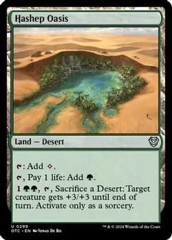 2024 Magic: The Gathering Outlaws of Thunder Junction - Commander Decks #0299 Hashep Oasis Front