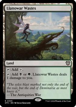 2024 Magic: The Gathering Outlaws of Thunder Junction - Commander Decks #0305 Llanowar Wastes Front