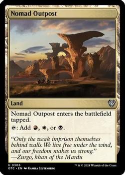 2024 Magic: The Gathering Outlaws of Thunder Junction - Commander Decks #0306 Nomad Outpost Front
