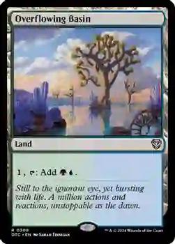 2024 Magic: The Gathering Outlaws of Thunder Junction - Commander Decks #0308 Overflowing Basin Front